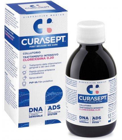 CURASEPT COLLUTORIO 0,20 ADS + DNA 200 ML