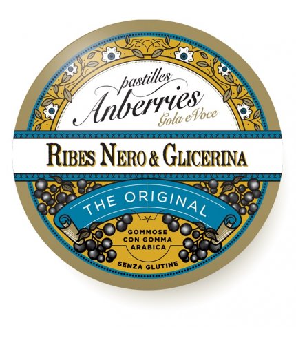 ANBERRIES CLASSICHE RIBES NERO & GLICERINA CARAMELLE 55 G