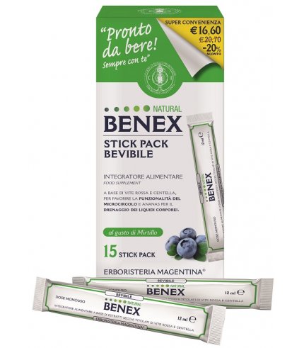 BENEX BEVIBILE 15STICK 12ML TP