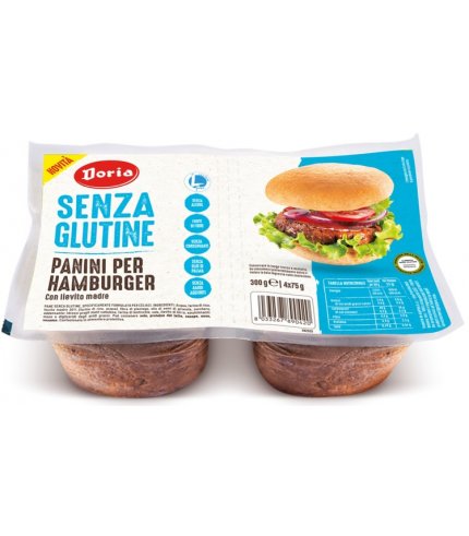 DORIA PANINI HAMBURGER 4X50G