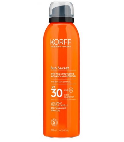 KORFF SUN SECRET OLIO SPRAY CORPO/CAPELLI SPF30