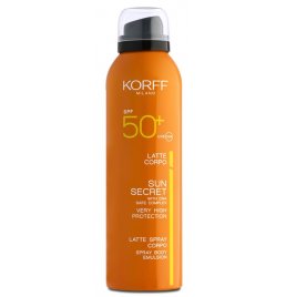 KORFF SUN SECRET LATTE SPRAY CORPO SPF50+ 200 ML