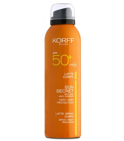 KORFF SUN SECRET LATTE SPRAY CORPO SPF50+ 200 ML