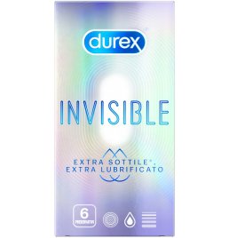 DUREX INVISIBLE EXTRA LUBR 6PZ