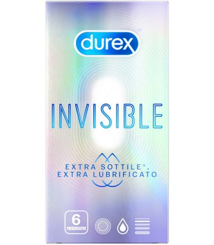 DUREX INVISIBLE EXTRA LUBR 6PZ