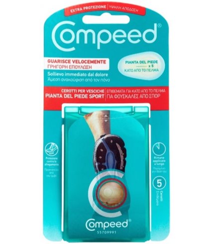 COMPEED CEROTTI PER VESCICHE PIANTA PIEDE SPORT 5 PEZZI