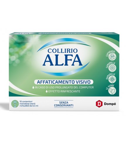 COLLIRIO ALFA AFFATICAMENTO VISIVO 10 PEZZI MONODOSE