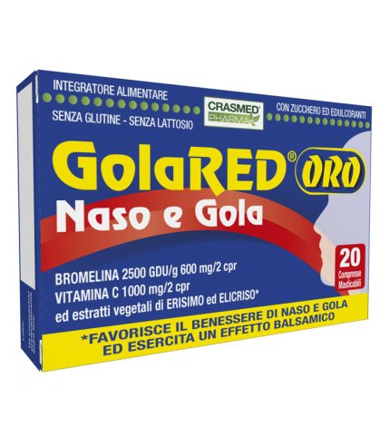 GOLARED ORO NASO E GOLA 20CPR