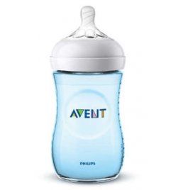 AVENT BIB NAT PP AZZ 260ML