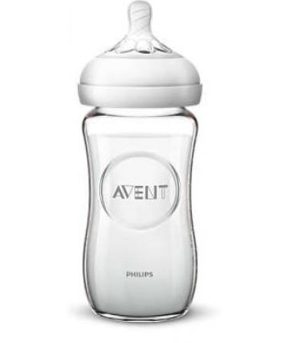 AVENT BIB NAT VETRO 240ML