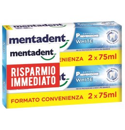 MENTADENT P WHITE BIT 2X75ML