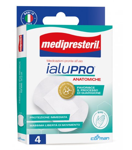 MEDIPRESTERIL IALUPRO MANI 5X7,5 CM 4 PEZZI