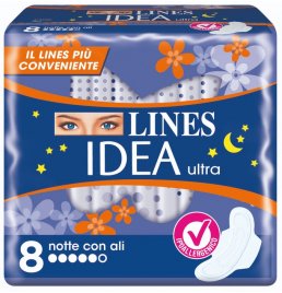 LINES IDEA ULTRA NOTTE ALI 8 PEZZI