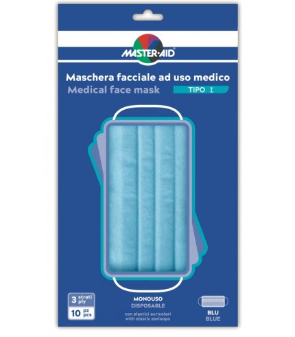 MASTER-AID MASCHERINA CHIRURGICA TIPO I MONOUSO 10 PEZZI