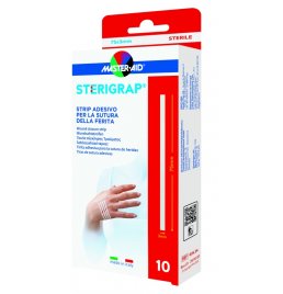 MASTER-AID STERIGRAP STRIP ADESIVO SUTURA FERITE 75X3 MM 10PEZZI