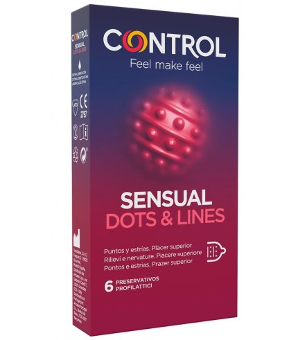 CONTROL SENSUAL DOTS&LINES 6PZ