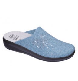 CALZATURA ESTHER 2,0 FELT+STRASS WOMAN LIGHT BLUE 36