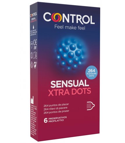 CONTROL SENSUAL XTRA DOTS 6PZ