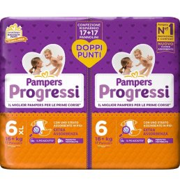 PAMPERS PROGRESSI XL 34PZ