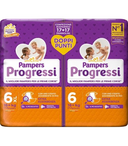 PAMPERS PROGRESSI XL 34PZ