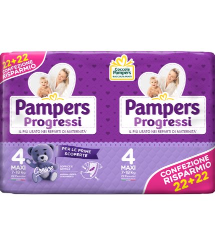 PAMPERS PROGRESSI MAXI 44PZ