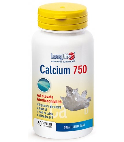 LONGLIFE CALCIUM 750MG 60TAV