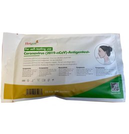 TEST ANTIGENICO RAPIDO COVID-19 HOTGEN AUTODIAGNOSTICO DETERMINAZIONE QUALITATIVA ANTIGENI SARS-COV-2 IN TAMPONI NASALIMEDIANTE IMMUNOCROMATOGRAFIA 1 PEZZO