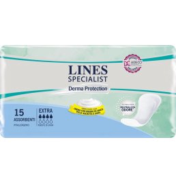 LINES SPECIALIST DERM PANNOLONE SAGOMATO EXTRA 15 PEZZI