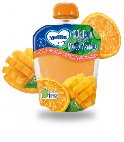 MELLIN POUCH ARANCIA MANGO 90G