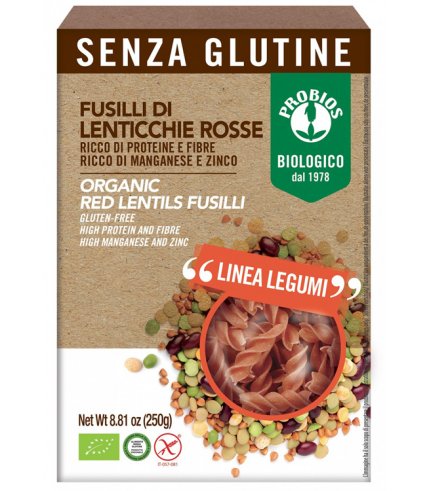 FUSILLI 100% LENTICCHIE ROSSE