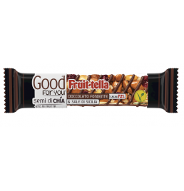 FRUITTELLA GOOD FOR YOU BARRETTA SEMI DI CHIA CIOCCOLATO FONDENTE CACAO 72% & SALE DI SICILIA 36 G