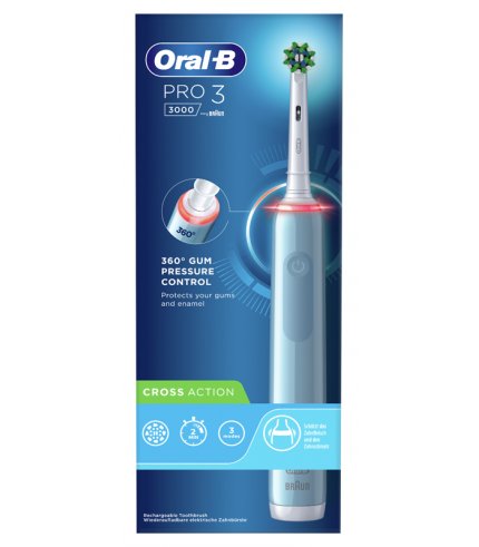 ORALB PRO3 BLUE CROSSACTION