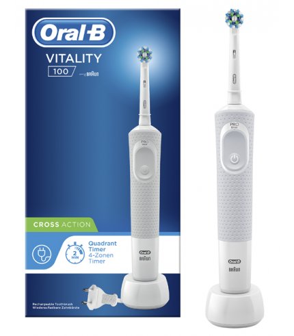 ORAL-B POWER VITALITY D100 CROSSACT BIANCO