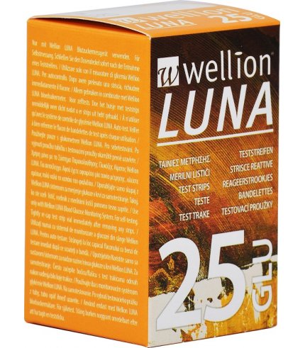 WELLION LUNA 25 STRIPS