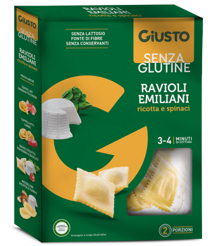 GIUSTO S/G RAVIOLI RICOTTA250G