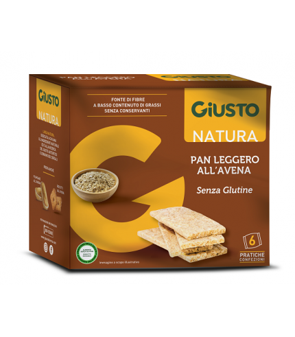 GIUSTO S/G PAN LEG AVENA 6CONF