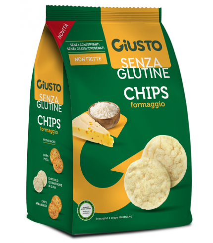 GIUSTO S/G CHIPS FORMAGGIO 40G