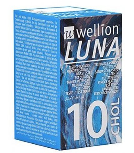 WELLION LUNA CHOLES STRIPS10PZ