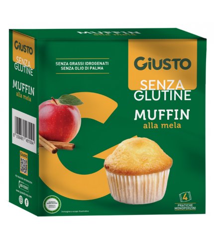 GIUSTO S/G MUFFIN MELA 4PZ 50G