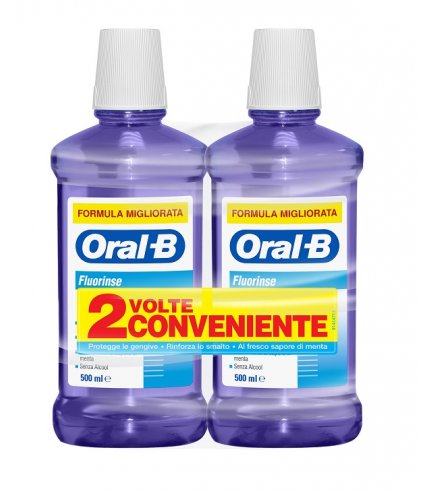 ORALB COLLUT FLUORINSE 2X500ML