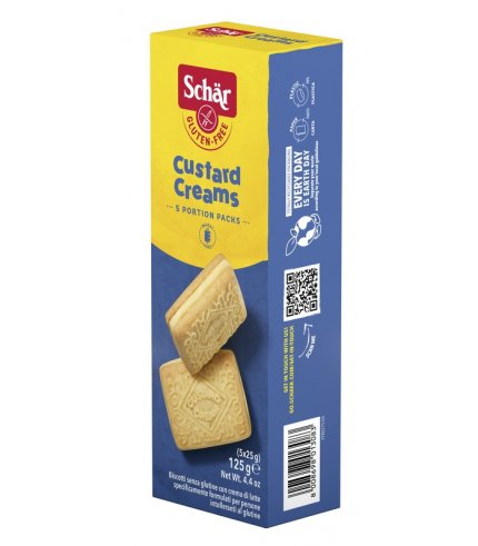 SCHAR CUSTARD CREAM BISC 5X25G