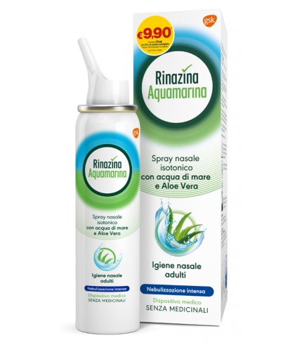 SOLUZIONE ISOTONICA RINAZINA AQUAMARINA ALOE INTENSA PROMO 100 ML