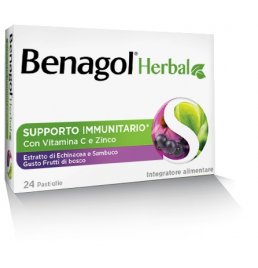 BENAGOL HERBAL FRUTTI DI BOSCO 24 PASTIGLIE