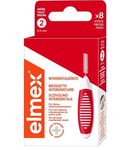 ELMEX INTERDENTAL BRUSH RED