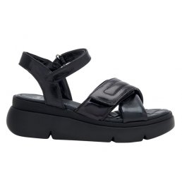 BALI CROSS SANDAL PATENT LEATHER WOMAN BLACK 37 MATERIALE VERNICE FODERA TOMAIA VERNICE SOTTOPIEDE PELLE SUOLA PU FITTING F ALTEZZA TACCO 30 COLLEZIONE SS23