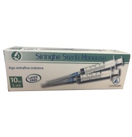 SIRINGA STERILE MONOUSO DA 5 ML LOTUPHARMA 10 PEZZI