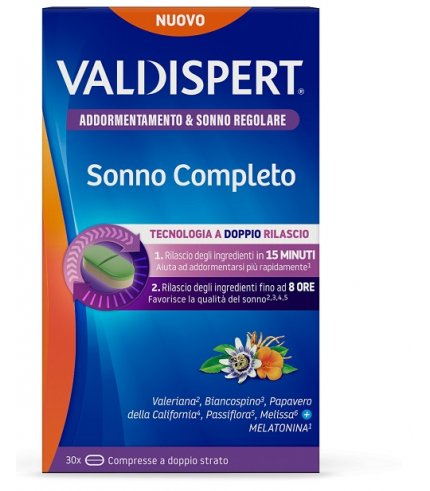 VALDISPERT SONNO COMPLETO 30 COMPRESSE A DOPPIO STRATO