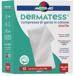 GARZA IDROFILA DERMATESS COTONE 18X40 12 PEZZI