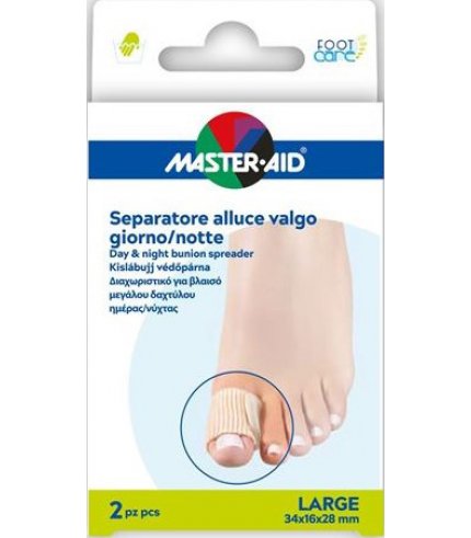 MASTER-AID FOOT CARE DIVARICATORE ALLUCE GIORNO/NOTTE TAGLIAL 2 PEZZI