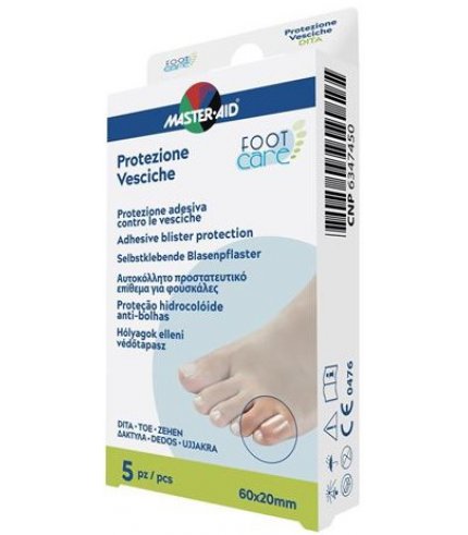 MASTER-AID FOOT CARE VESCICHE PROTEZIONE PER DITA 60X20 MM 5PEZZI